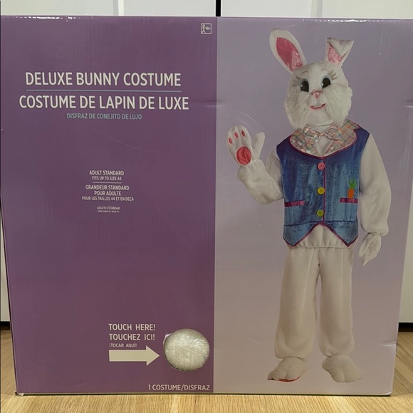 Deluxe Bunny Costume with White and Purple Accents
